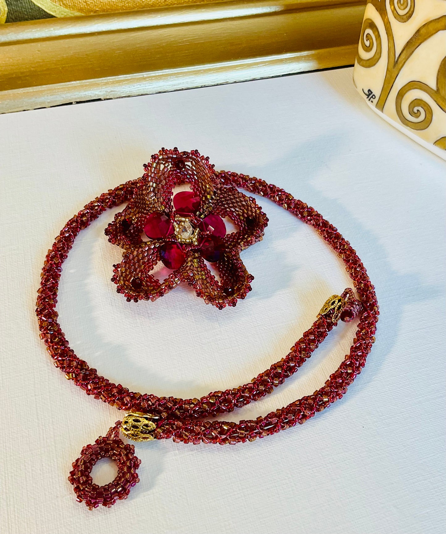 Collana artigianale fatta a mano perline Miyuki