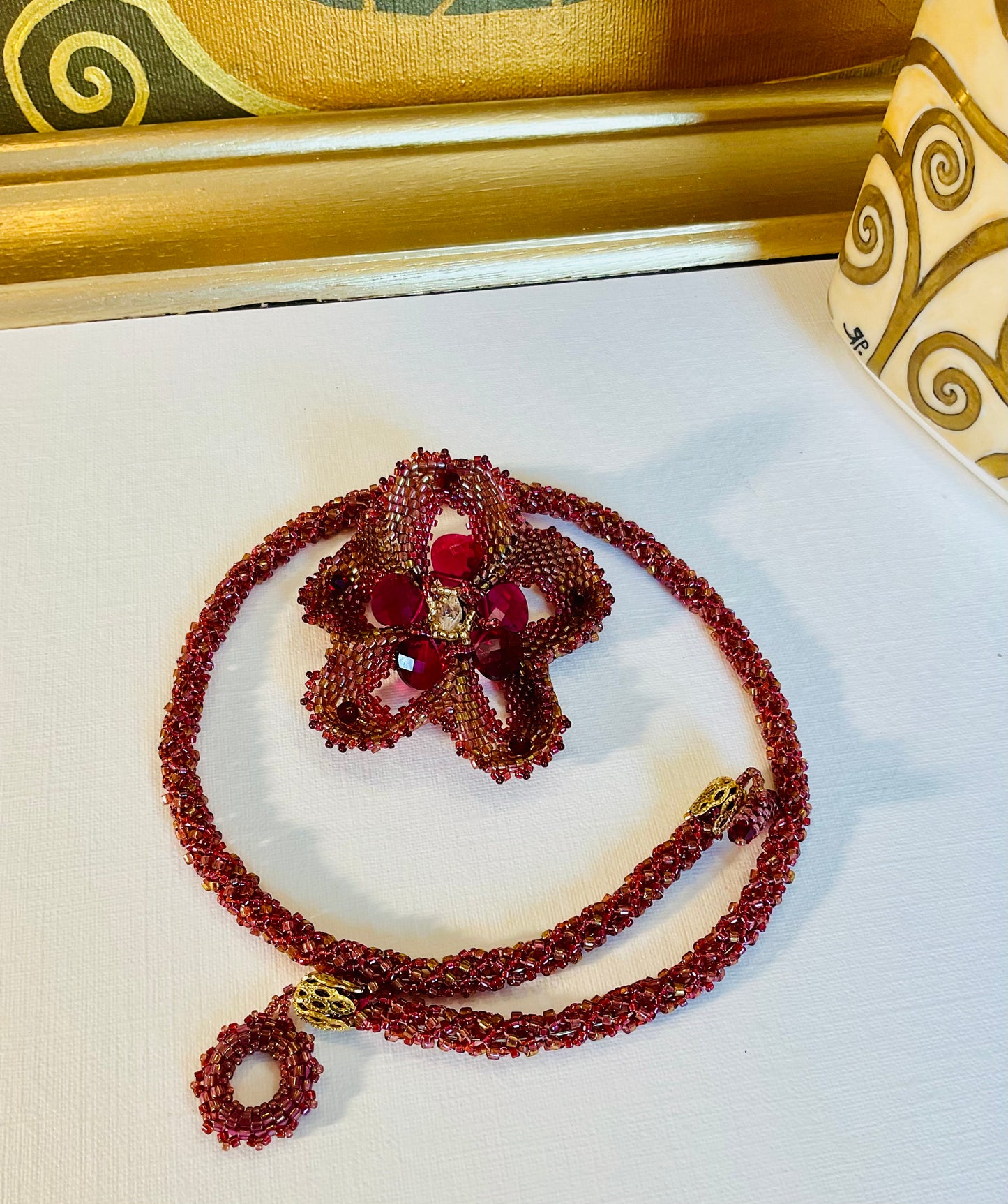 Collana artigianale fatta a mano perline Miyuki