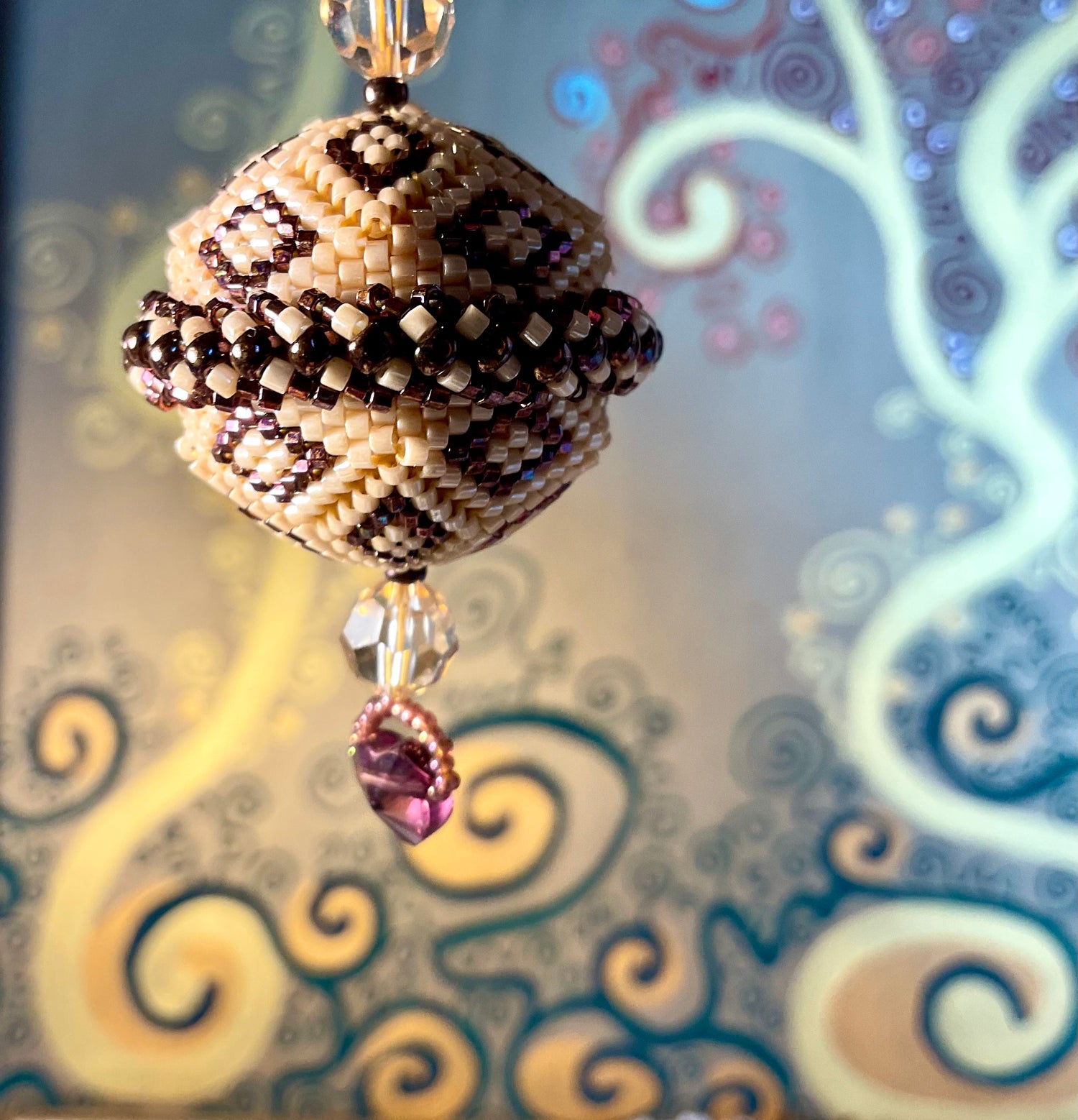 Collana artigianale fatto a mano con perline in vetro Miyuki 