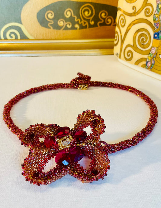 Collana artigianale fatta a mano  perline Miyuki 
