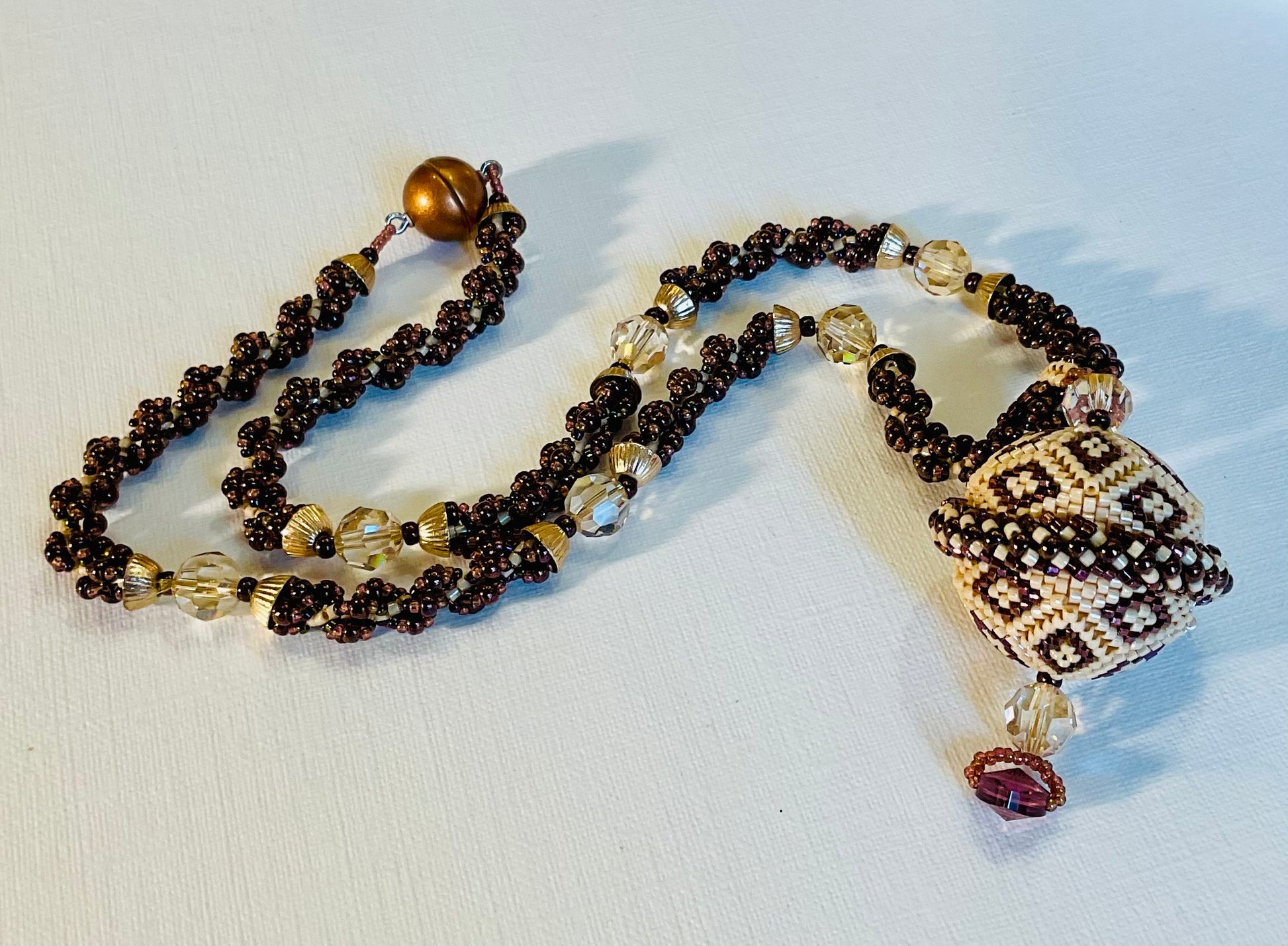 Collana artigianale fatta a mano  perline Miyuki 